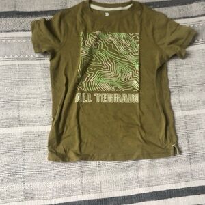All in Motion Kids T-Shirt - Olive with Green Accents